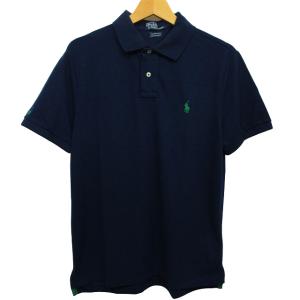 近年モデル 美品 ポロシャツ 鹿の子 国内正規 半袖 ネイビー 紺 M 0127