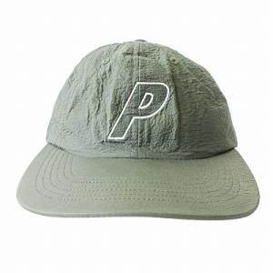 PALACE キャップ 帽子 ロゴ 刺繍 USA製 カーキ F 0221