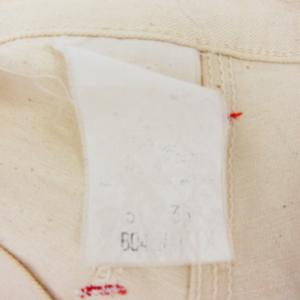 Carhartt 90s ダブルニー ホワイトデニム ジーンズ パンツ 赤ステッチ Y2K 30 ベージュ 生成り 0305