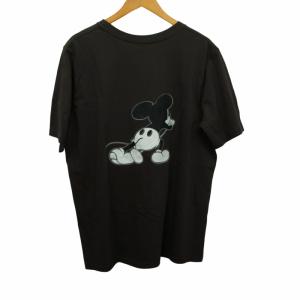 NUMBER (N)INE 復刻 美品 MICKEY TEE ミッキー Tシャツ カットソー モノクロ 大きいサイズ 5 約XXL チャコールブラック