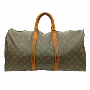 LOUIS VUITTON ヴィンテージ キーポル50 ボストンバッグ モノグラム レザー M41426 SD ブラウン WY