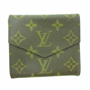 LOUIS VUITTON 折り畳み 財布 二つ折り ウォレット M61660 モノグラム レザー 茶 ブラウン WY 0312