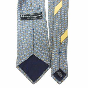 Salvatore Ferragamo 総柄 ネクタイ シルク 蝶 バタフライ マルチカラー 0321