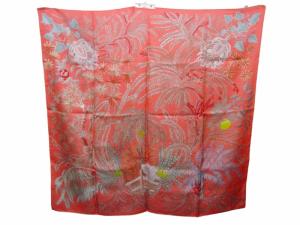 カレ90 Le Jardin des Peintres ダブルフェイス オレンジ