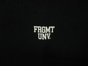 fragment design FRGMT UNV. パーカー フーディー プリント バックプリント 刺繍 黒 ブラック XLサイズ 0506