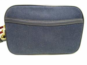 COACH 美品 Denim Jacquard デニム ショルダーバッグ クロスボディ 切替レザー ロゴ C8585 ストラップ 金金具