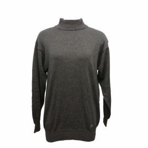 ヴィンテージ ロゴ 無地 クルーネック セーター ウール グレー