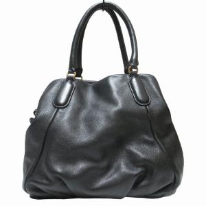 MARC by MARC JACOBS 2WAY ワンショルダーバッグ ハンドバッグ 斜め掛け ゴールド金具 レザー 黒 ブラック 0612