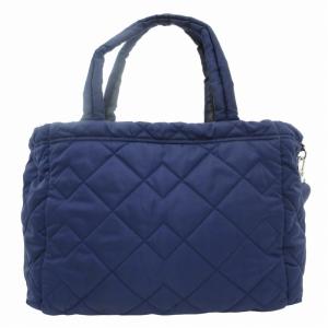MARC by MARC JACOBS ハンドバッグ ショルダー 2WAY トート キルティング プレート ナイロン 紺 ネイビー GY14