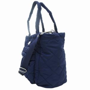 MARC by MARC JACOBS ハンドバッグ ショルダー 2WAY トート キルティング プレート ナイロン 紺 ネイビー GY14