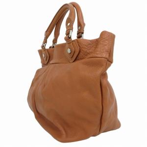 MARC by MARC JACOBS ハンドバッグ ワンショルダーバッグ シルバー金具 チャーム レザー 茶 ブラウン GY14