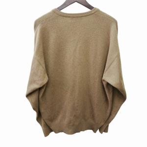 burberrys 90s vintage Vネック セーター ニット ロゴ 刺繍 エンブレム ブラウン