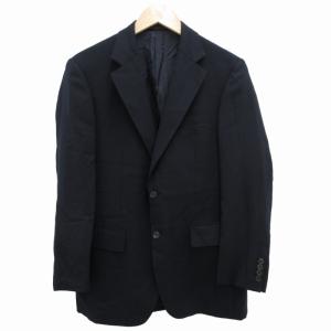 テーラードジャケット ブレザー 2B サイドベンツ ウール F 紺 ネイビー GY14
