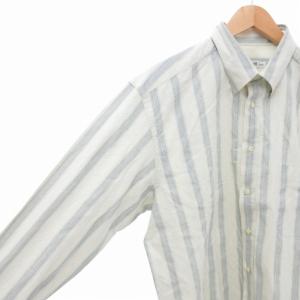 GIORGIO ARMANI ヴィンテージ レ コレツィオーニ LE COLLEZIONI ボタンダウンシャツ ビジネス ストライプ柄 シャツ 長袖 43