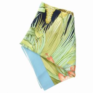 Salvatore Ferragamo スカーフ ポケットチーフ キリン柄 総柄 マルチカラー GY14