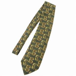 Christian Dior ムッシュー MONSIEUR ネクタイ シルク ビジネス 総柄 カーキ