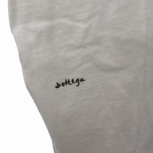 BOTTEGA VENETA 609305-VF1U0 Tシャツ 半袖 ロゴ入り 文字 ロゴT 刺繍 白 ホワイト