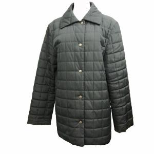 キルティングジャケット ノヴァチェック FC064-711 黒 ブラック 40 約M?L GY14