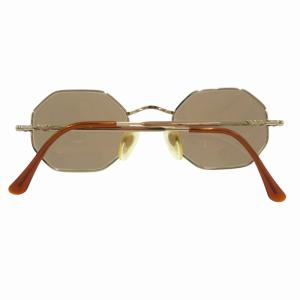 EMPORIO ARMANI サングラス アイウェア オクタゴン 茶 ブラウン