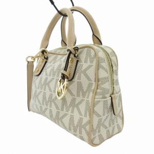 MICHAEL KORS ミニハンドバッグ ショルダーバッグ 2WAY ロゴ ゴールド金具 ベージュ GY14