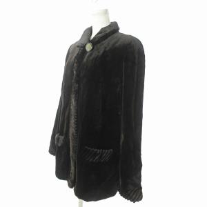 SAGA MINK ROYAL 金サガ 美品 シェアード ミンクファー 毛皮 コート ジャケット ブラウン 茶 F 0903 GY09