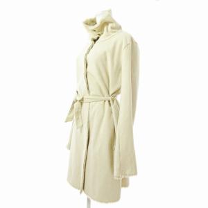 ARMANI JEANS フェイクムートン コート ジャケット 裏起毛 42 ベージュ 0918 GY09