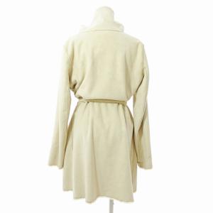 ARMANI JEANS フェイクムートン コート ジャケット 裏起毛 42 ベージュ 0918 GY09