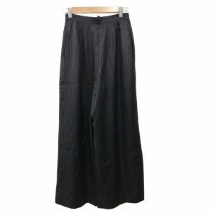 Christian Dior PRET-A-PORTE 美品 スラックスパンツ ストライプ 2040KP74 黒 ブラック S GY09