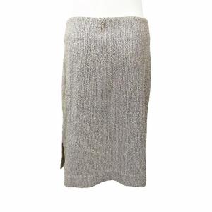 CHANEL ツイードスカート フレア ロング  P12422V07177 灰色 グレー 40 約M-L