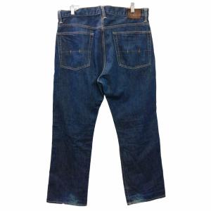 POLO RALPH LAUREN メキシコ製 ワイドデニム レザーパッチ ジーンズ ジーパン インディゴ  35
