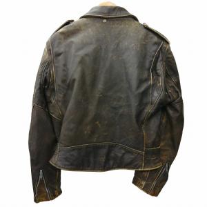 Schott 80s ライダースジャケット ダブル レザー ブラック 40