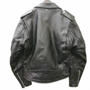 Schott 80s ライダースジャケット ダブル レザー ブラック 38 