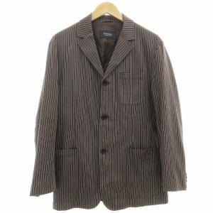 BURBERRY BLACK LABEL スーツ セットアップ 上下 2点セット テーラードジャケット パンツ シングル 3B 背抜き サイドベンツ ストライプ M
