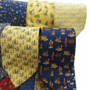 Salvatore Ferragamo ネクタイ20本セット まとめて 総柄 色各種 ビジネス ネイビー イエロー 他 0928 GY09