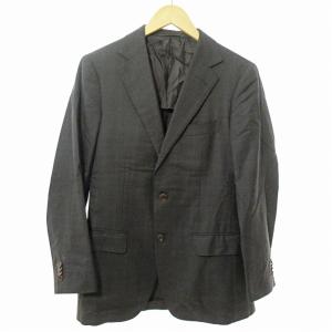 UNITED ARROWS 美品 セットアップ スーツ チェック柄 46 チャコールグレー 1015