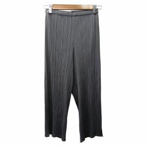 プリーツパンツ スラックス 灰 グレー GY09