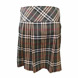 BURBERRY BLUE LABEL 美品 ノバチェック ひざ丈 フレアスカート ウール ブラウン系 36 約M GY09