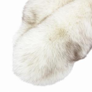 SAGA FOX 美品 フォックスファー マフラー ティペット 白 ホワイト