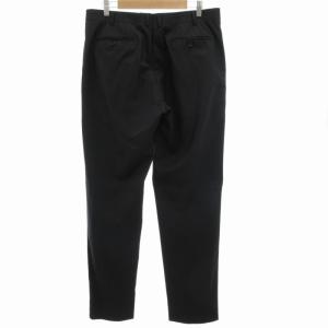 ARMANI COLLEZIONI パンツ スラックス ストレート ウール 54 XL 黒 ブラック