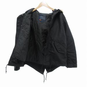 ALPHA INDUSTRIES 美品 N-3B フライトジャケット ファー ナイロン エポレット M 黒 ブラック