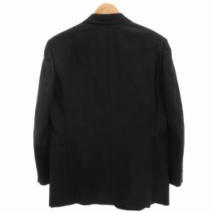 GIVENCHY 美品 シングル テーラードジャケット ブレザー 2B ノーベント ウール モヘア混 黒 ブラック GY09