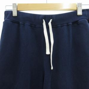 POLO RALPH LAUREN スウェットパンツ イージー ロゴ刺繍 リブ 裏起毛 L 紺 ネイビー