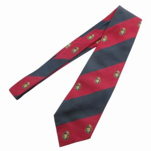 RALPH LAUREN 美品 スクールネクタイ 絹 シルク 総柄 赤 レッド