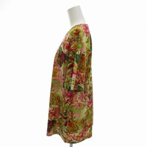 LOEWE カットソー Tシャツ 花柄 総柄 半袖 L 黄 イエロー