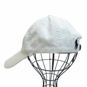 POLO RALPH LAUREN キャップ 帽子 ロゴ 6パネル 白 ホワイト GY09 1027