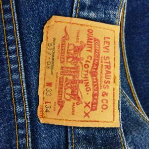 Levi's 90s 517-03 デニム ボタン裏379 ネイビー W33 L34