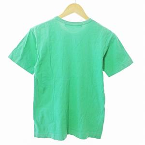 PLAY Comme des Garçons AD2011 Tシャツ カットソー 半袖 ロゴ プリント S 緑 1119 GY09