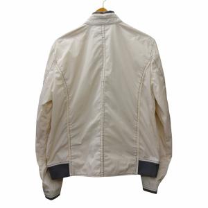 ARMANI COLLEZIONI ブルゾン ジャケット 裏地メッシュ ホワイト系 大きいサイズ 50 XLサイズ相当 GY09