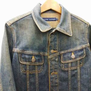 RALPH LAUREN デニムジャケット ブルゾン ジージャン 短丈 ショート インディゴ 9 約M GY09