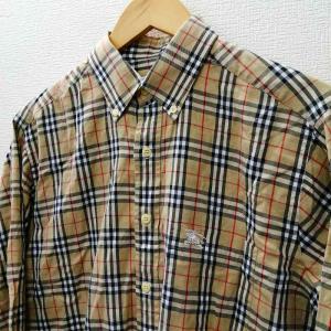 burberrys ノバチェックシャツ ボタンダウン ベージュ M